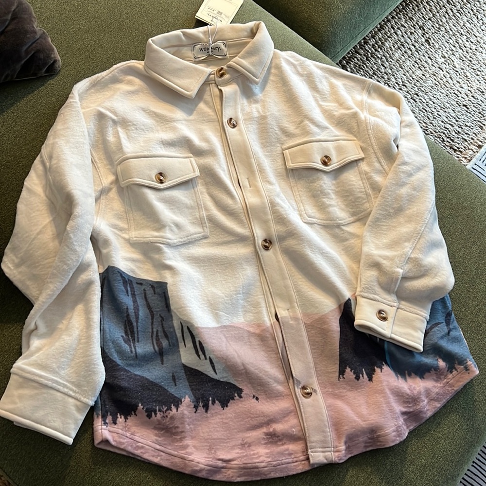 Oversized shacket